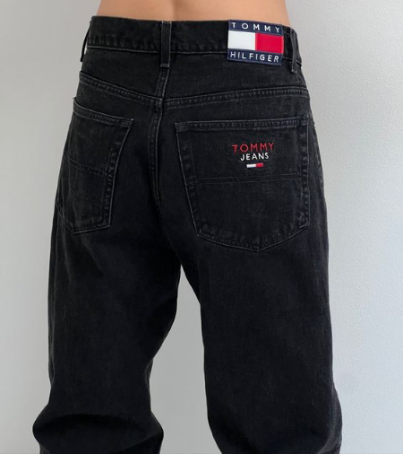 vintage black tommy jeans
